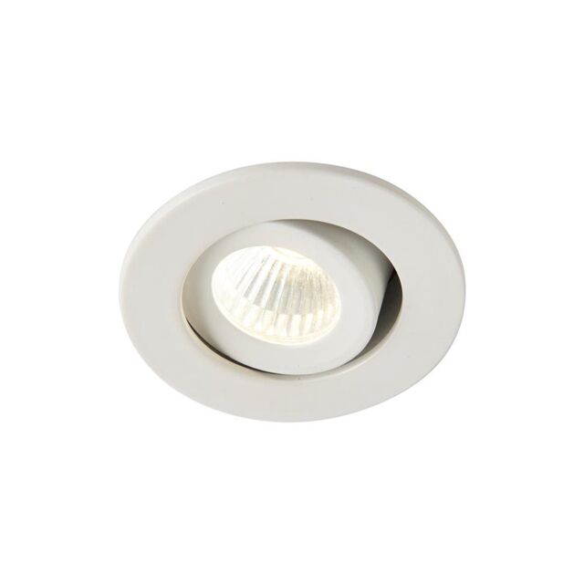 Netlighting LALO Tilt LED Indoor Recessed Tilt Matt White Paint & Clear Acrylic 4000K - image 1