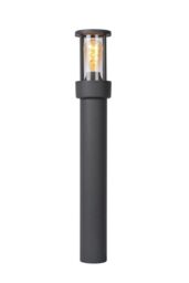 Lucide 'LORI' Non Dimmable Day Night Sensor Outdoor Bollard Light 1xE27 in Black