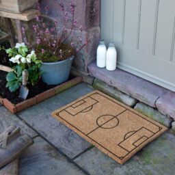 Artsy Mats Football Pitch Doormat (60 x 40cm) in Brown - Size: 40 cm x 60 cm - thumbnail 3