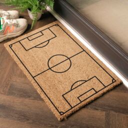 Artsy Mats Football Pitch Doormat (60 x 40cm) in Brown - Size: 40 cm x 60 cm - thumbnail 2
