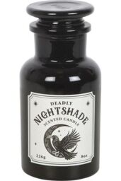 KDMD Mystic Raven Deadly Nightshade Apothecary Candle in Black - thumbnail 2