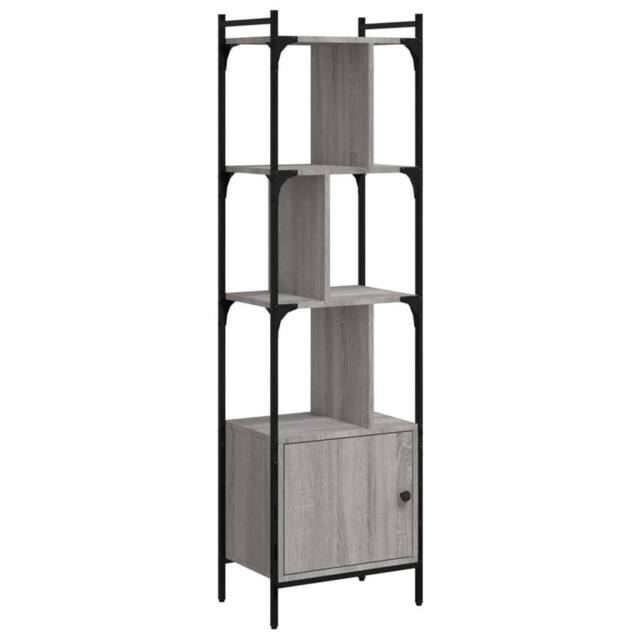 Berkfield Home Bookcase with Door Grey Sonoma 44.5x30x154.5 cm Engineered Wood - image 1