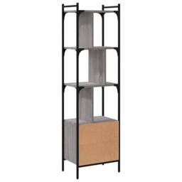 Berkfield Home Bookcase with Door Grey Sonoma 44.5x30x154.5 cm Engineered Wood - thumbnail 6