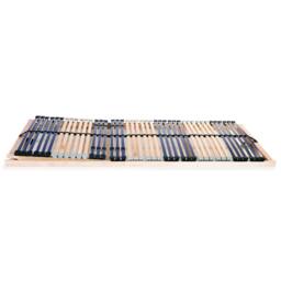Berkfield Home Slatted Bed Bases 2 pcs with 42 Slats 7 Zones 80x200 cm in Light Oak - thumbnail 1