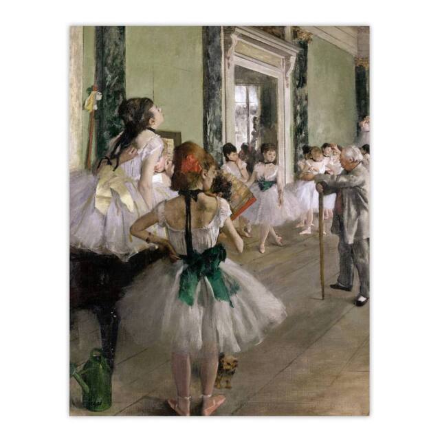 "Artery8 The Ballet Class Dance Studio Degas Vintage Wall Art Print Poster - Size: W12"" x H16""" - image 1