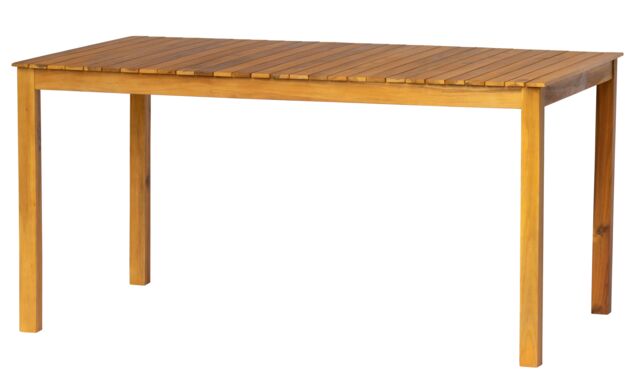 Nordlys Solid Acacia Wood 6 Person Garden Table in Brown - image 1