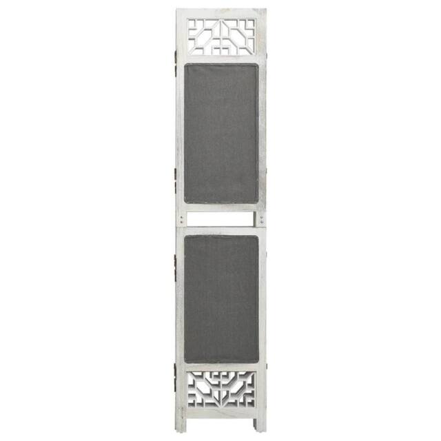 Berkfield Home 6-Panel Room Divider Grey 210x165 cm Fabric - image 1
