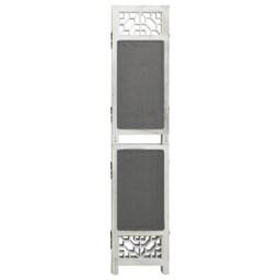 Berkfield Home 6-Panel Room Divider Grey 210x165 cm Fabric - thumbnail 1