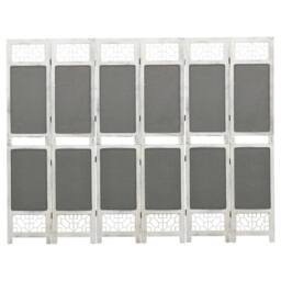 Berkfield Home 6-Panel Room Divider Grey 210x165 cm Fabric - thumbnail 2