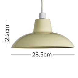 ValueLights Pair of Civic Cream Ceiling Pendant Shades with 10w LED Bulbs - thumbnail 6