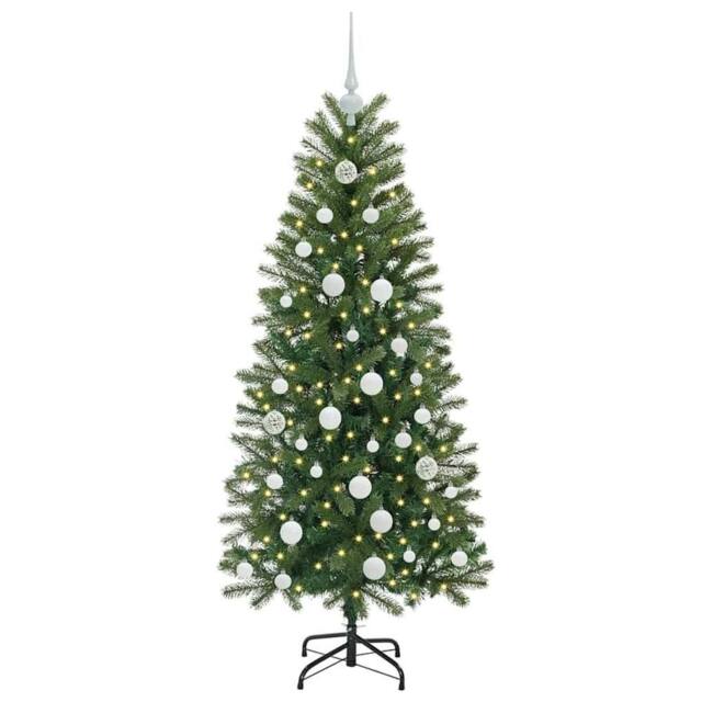Berkfield Home Elegant Artificial Christmas Tree with 150 LEDs Green 150 cm PE a - image 1