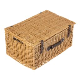 Red Hamper Wicker 60cm Cotton Lined Buff Wicker Basket in Natural - thumbnail 2