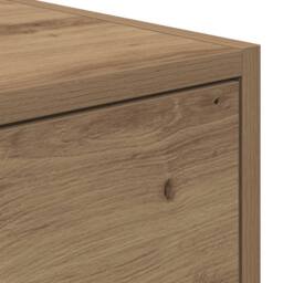 Berkfield Home TV Cabinet Artisan Oak 100x31x25, 5 cm Engineered Wood in Brown - thumbnail 9