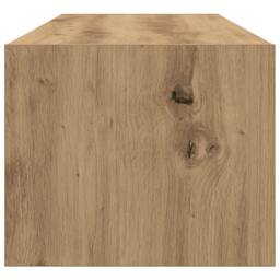 Berkfield Home TV Cabinet Artisan Oak 100x31x25, 5 cm Engineered Wood in Brown - thumbnail 8