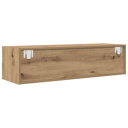Berkfield Home TV Cabinet Artisan Oak 100x31x25, 5 cm Engineered Wood in Brown - thumbnail 6