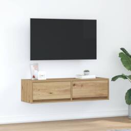 Berkfield Home TV Cabinet Artisan Oak 100x31x25, 5 cm Engineered Wood in Brown