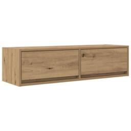 Berkfield Home TV Cabinet Artisan Oak 100x31x25, 5 cm Engineered Wood in Brown - thumbnail 2