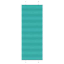 Berkfield Home Pleated Blind Petrol Green 75x200 cm Fabric Width 74.4 cm Polyester in Teal - thumbnail 2