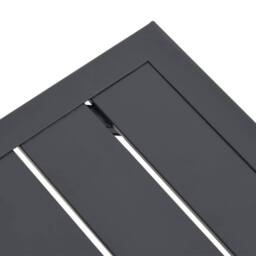 Berkfield Home Garden Table Anthracite 34x34x38 cm Steel in Black - Size: 34 x 34 x 38 cm - thumbnail 6