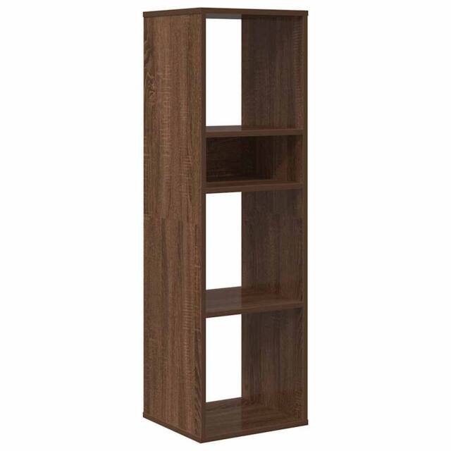 Berkfield Home Book Cabinet Brown Oak 34x31x112 cm Engineered Wood - Size: 34 x 31 x 112 cm - image 1