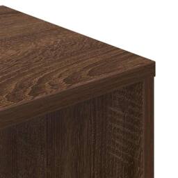 Berkfield Home Book Cabinet Brown Oak 34x31x112 cm Engineered Wood - Size: 34 x 31 x 112 cm - thumbnail 7