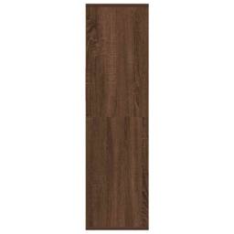Berkfield Home Book Cabinet Brown Oak 34x31x112 cm Engineered Wood - Size: 34 x 31 x 112 cm - thumbnail 5