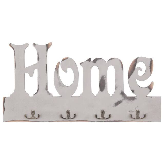 Berkfield Home Wall Mounted Coat Rack HOME 50x23 cm in White - image 1