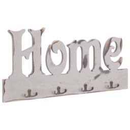 Berkfield Home Wall Mounted Coat Rack HOME 50x23 cm in White - thumbnail 2
