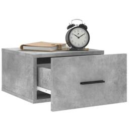 Berkfield Home Wall-mounted Bedside Cabinets 2 pcs Concrete Grey 35x35x20 cm - Size: 35 x 35 x 20 cm - thumbnail 4