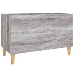 Berkfield Home Record Cabinet Grey Sonoma 74.5x38x48 cm Engineered Wood - thumbnail 2