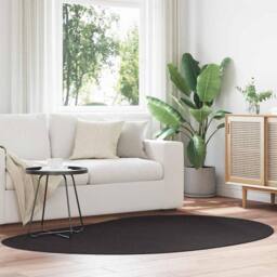 Berkfield Home Modern Area Rug Black 140x200 cm Polyester Non-Slip - Size: Medium - thumbnail 2