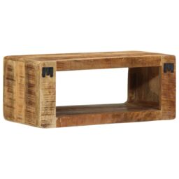 Berkfield Home Media Storage Cabinets & Racks Natural Mango Wood in Brown - thumbnail 6