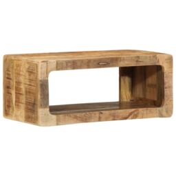 Berkfield Home Media Storage Cabinets & Racks Natural Mango Wood in Brown - thumbnail 2