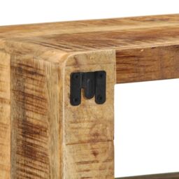 Berkfield Home Media Storage Cabinets & Racks Natural Mango Wood in Brown - thumbnail 8