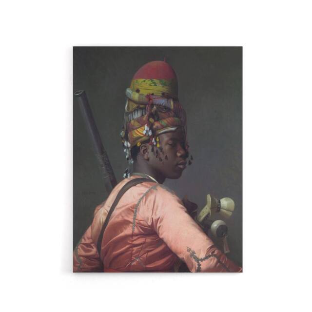 "Artery8 Jean Leon Gerome Bashi Bazouk Portrait Canvas Wall Art Print - Size: W18"" x H24""" - image 1
