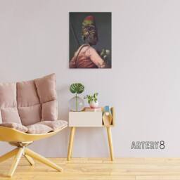 "Artery8 Jean Leon Gerome Bashi Bazouk Portrait Canvas Wall Art Print - Size: W18"" x H24""" - thumbnail 3
