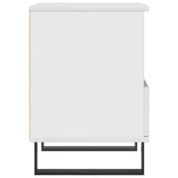 Berkfield Home Modern Bedside Cabinet High Gloss White 40x35x50 cm Engineered Wood - Size: 40 x 35 x 50 cm - thumbnail 6