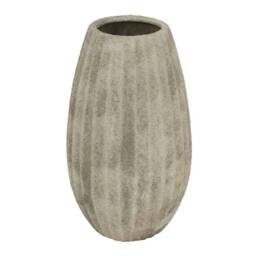 Lemon Pavilion Furniture and Decor Catania Medium Olpe Vase - Ceramic - L18 x W18 x H31 cm - Light Grey - thumbnail 1
