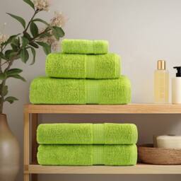 Berkfield Home Premium Bath Towels SOLUND 10 pcs 100x150 cm 600 gsm in Green