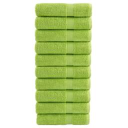 Berkfield Home Premium Bath Towels SOLUND 10 pcs 100x150 cm 600 gsm in Green - thumbnail 2