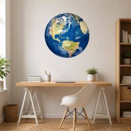 60 SECOND MAKEOVER Planet Earth Wall Sticker 60cm x 60cm - Size: 60 cm x 60 cm - thumbnail 2