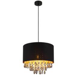 Netlighting Coletta Pendant Ceiling Light Matt Black 1x E27 - thumbnail 1