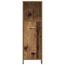 Berkfield Home Durable 4 Piece Bathroom Furniture Set Old Wood Engineered Wood in Brown - thumbnail 9