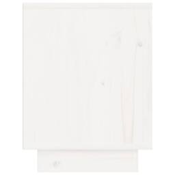 Berkfield Home Elegant Bedside Cabinets 2 pcs White 40x30x40 cm Solid Wood Pine - Size: 40 x 30 x 40 cm - thumbnail 6
