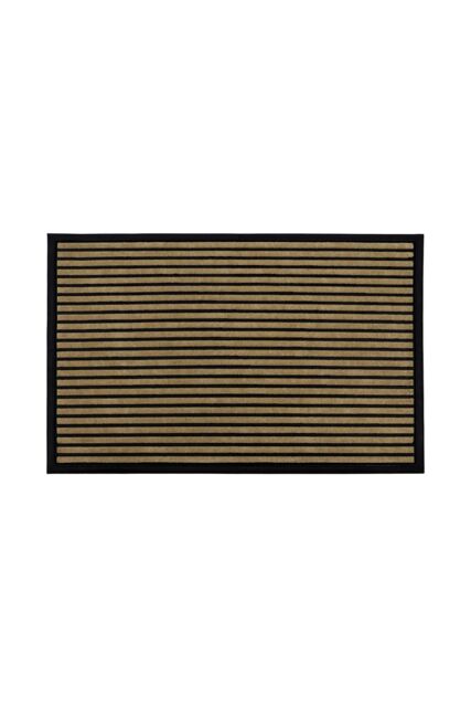 JVL Vienna Rubber Backed Scraper Doormat 60x90cm Lines in Natural - Size: 60 cm x 90 cm - image 1