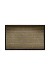 JVL Vienna Rubber Backed Scraper Doormat 60x90cm Lines in Natural - Size: 60 cm x 90 cm - thumbnail 1