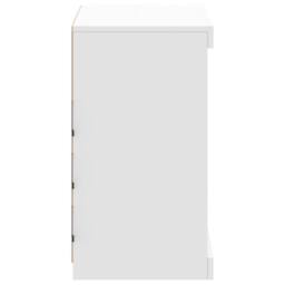 Berkfield Home Sideboard with LED Lights White 60.5x37x67 cm - thumbnail 7