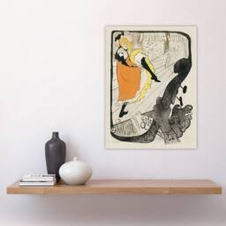 "Artery8 Jane Avril Can Can Dancer Vintage Wall Art Print Toulouse Lautrec - Size: W12"" x H16""" - thumbnail 4