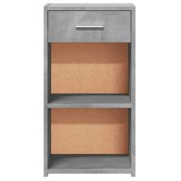 Berkfield Home Bedside Cabinets 2 pcs Concrete Grey 35x34x65 cm Engineered Wood - Size: 35 x 34 x 65 cm - thumbnail 6