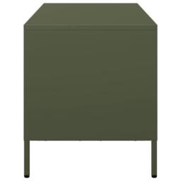 Berkfield Home TV Cabinet Olive Green 101.5x39x43.5 cm Cold-rolled Steel - thumbnail 6